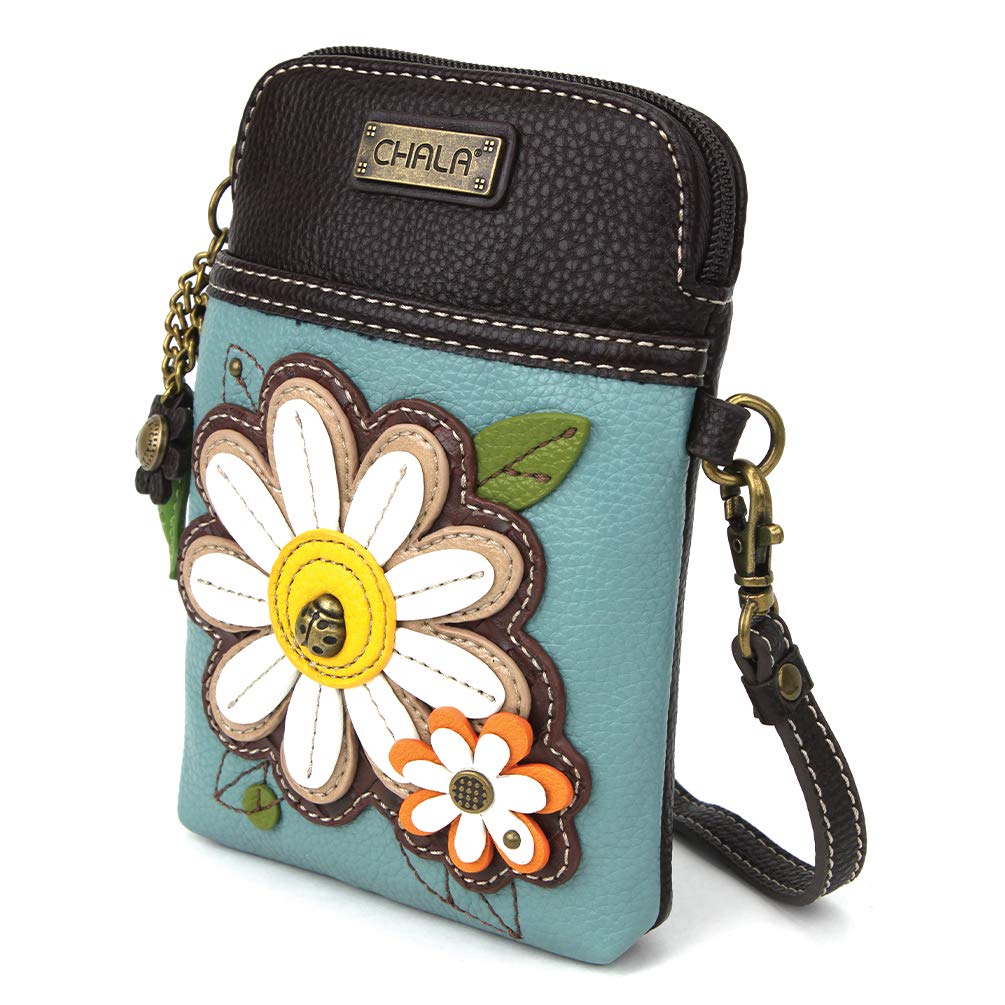 Crossbody Purse Vegan Leather Canvas Handbag with Adjustable Strap - Lily Bloom