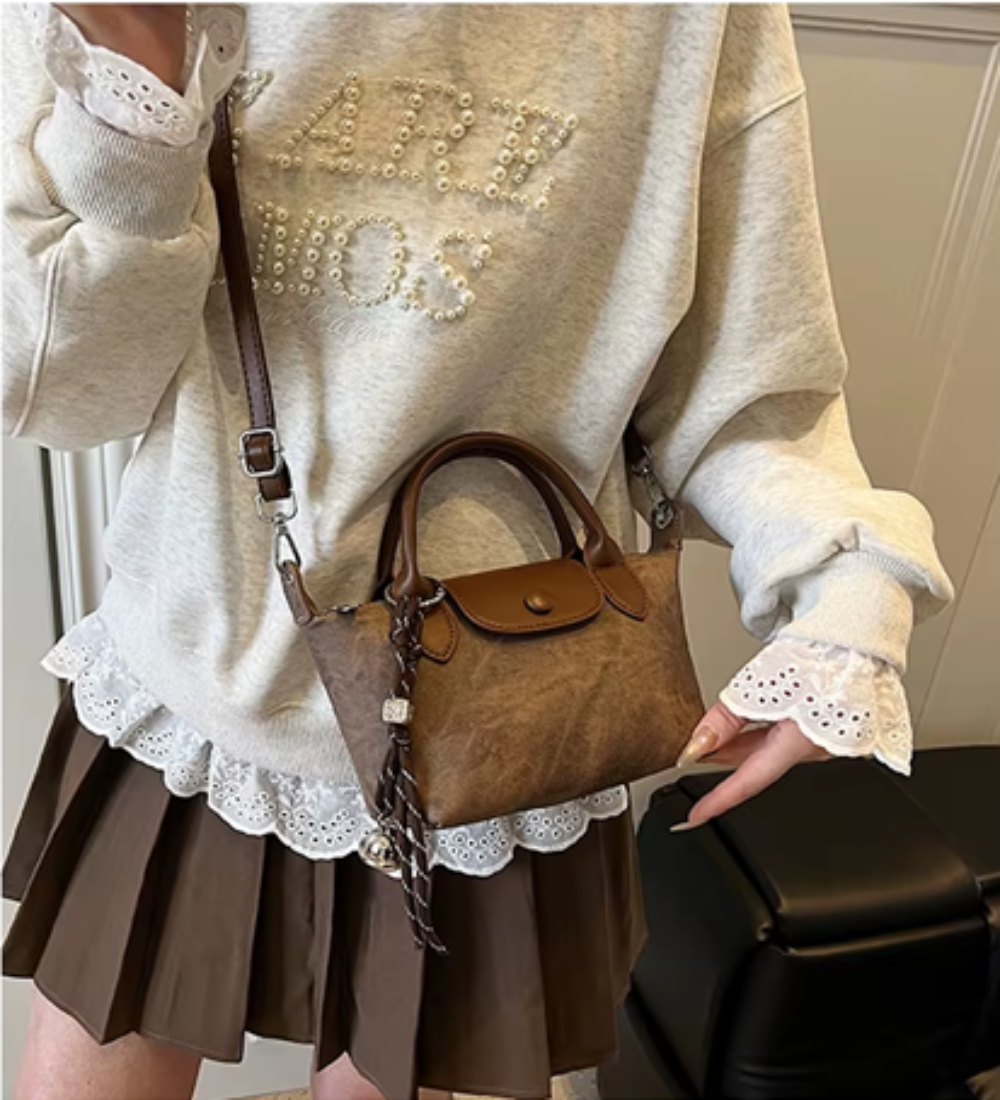 Top Handle Crossbody Bag