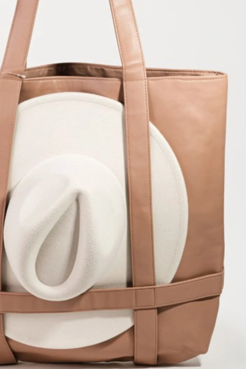 Premium Elegant Hat Carrier Tote Bag - Lily Bloom