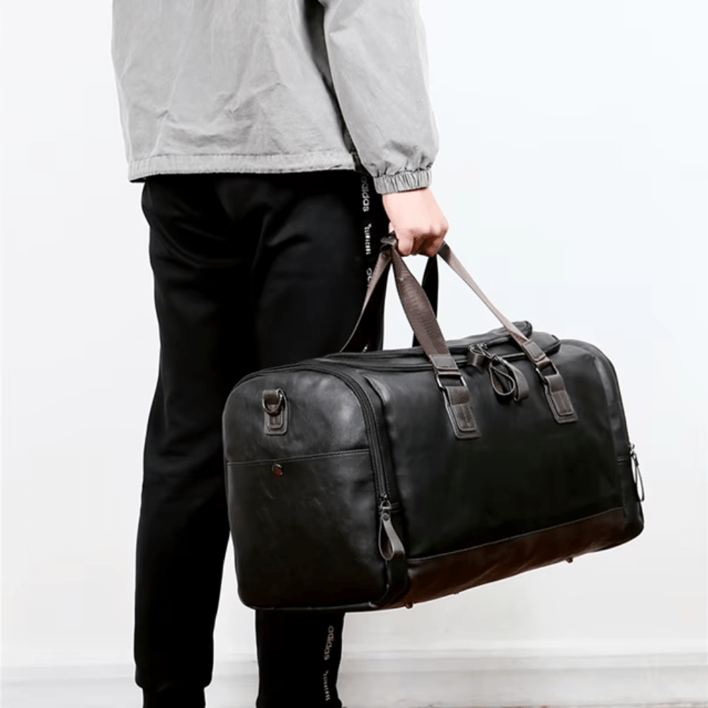 Large Capacity Leather Travel Backpack - Lily Bloom