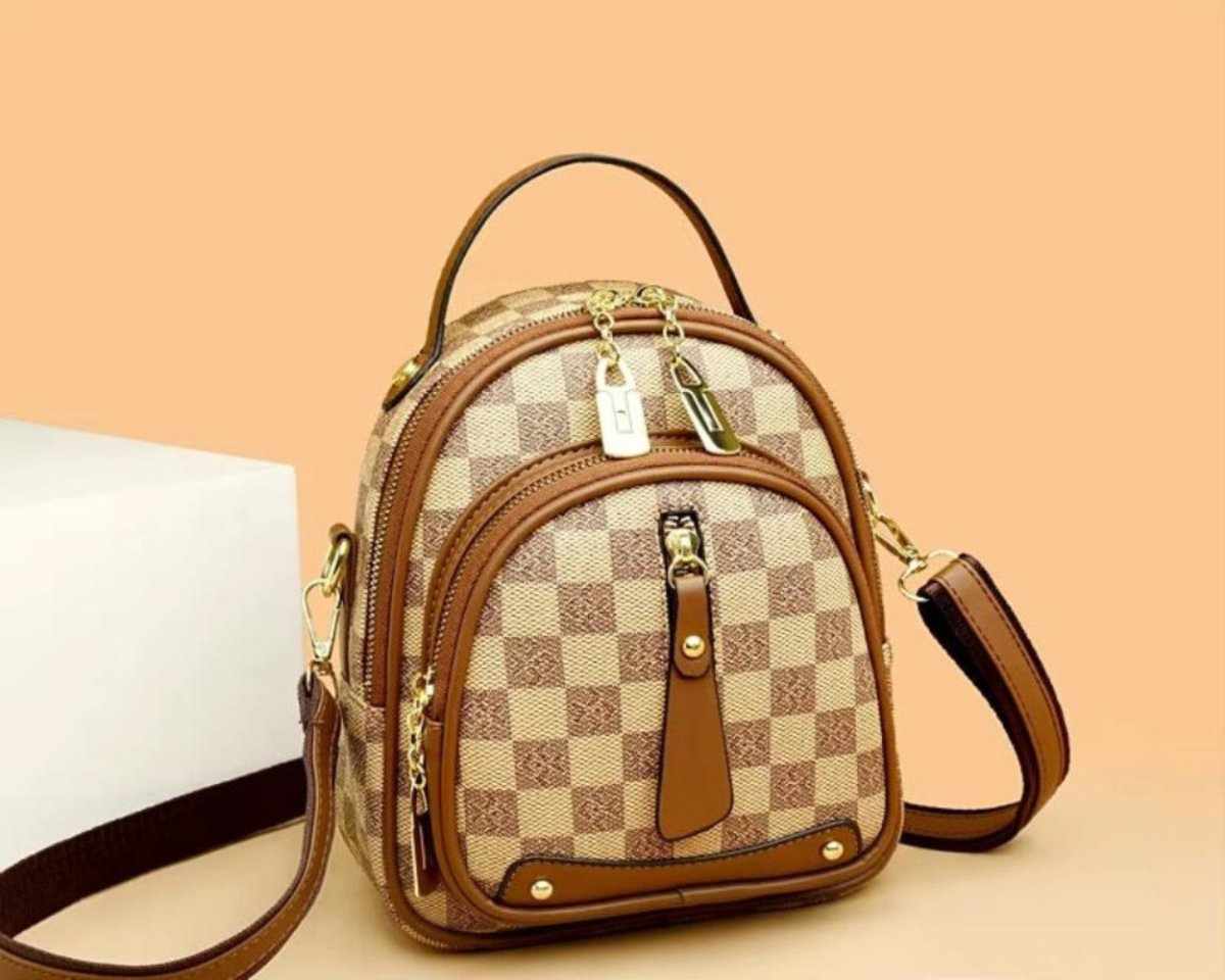 Leather Unique Luxurious Thick Backpack - Lily Bloom