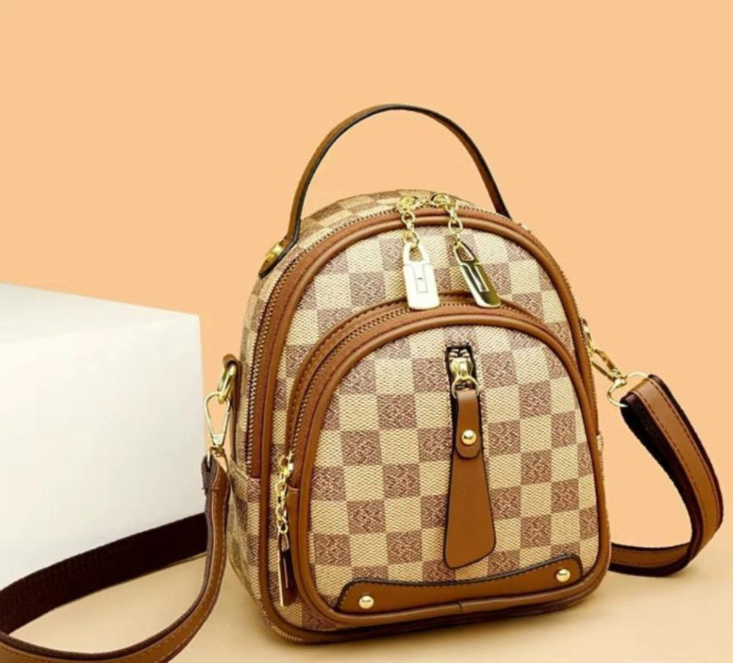 Leather Unique Luxurious Thick Backpack - Lily Bloom