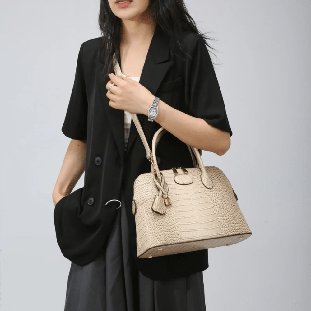 Luxury Vegan Leather Crossbody Bag - Lily Bloom