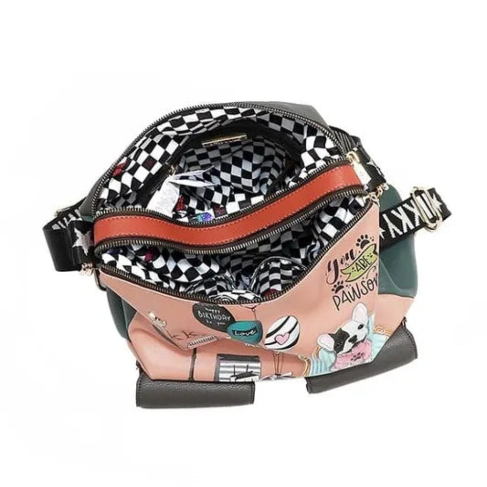 Multifunction Adjustable Strap Eco - Leather Backpack - Lily Bloom