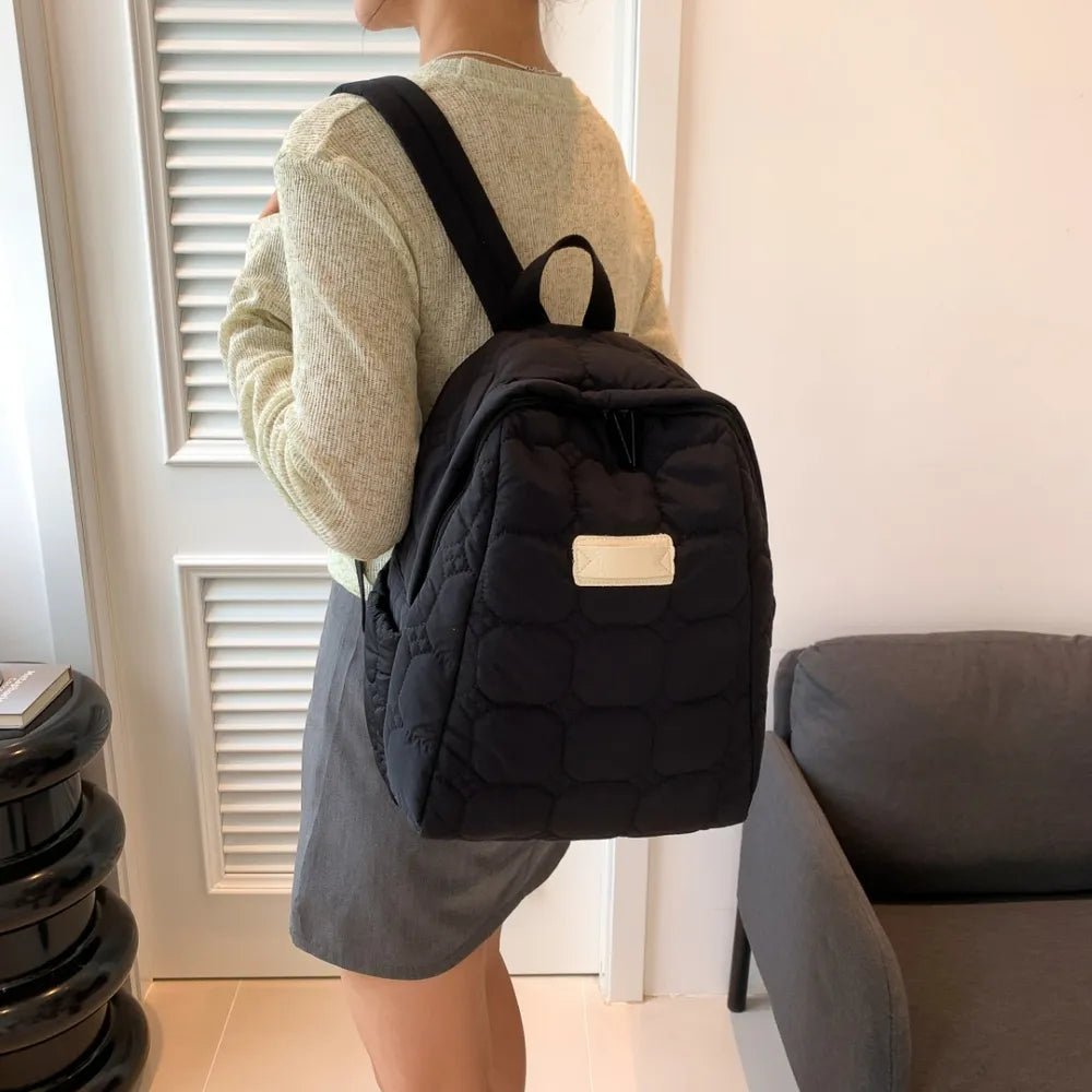 Quilted Backpack Bag - Lily Bloom