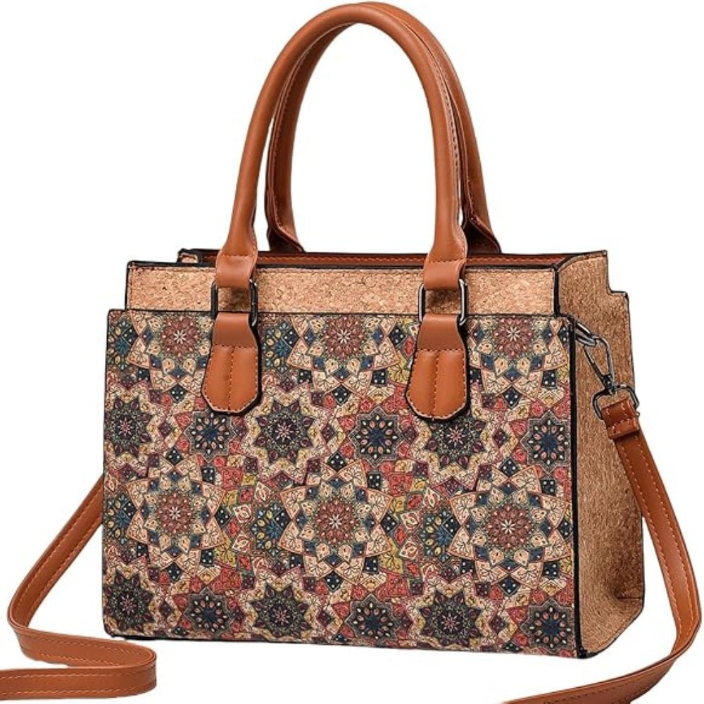 Quilted Crossbody Vegan Leather Shoulder Bag with Detachable Strap - Lily Bloom