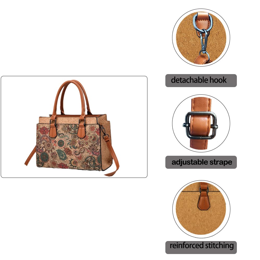Quilted Crossbody Vegan Leather Shoulder Bag with Detachable Strap - Lily Bloom
