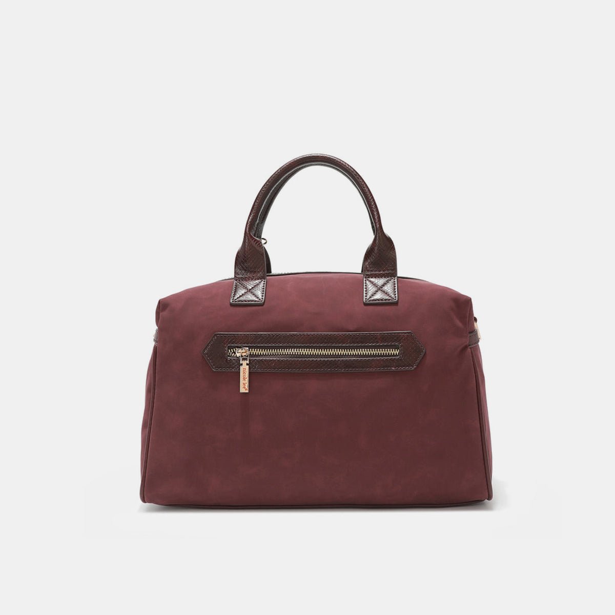 Chic Design Rhinestone Decor Boston Bag - Lily Bloom