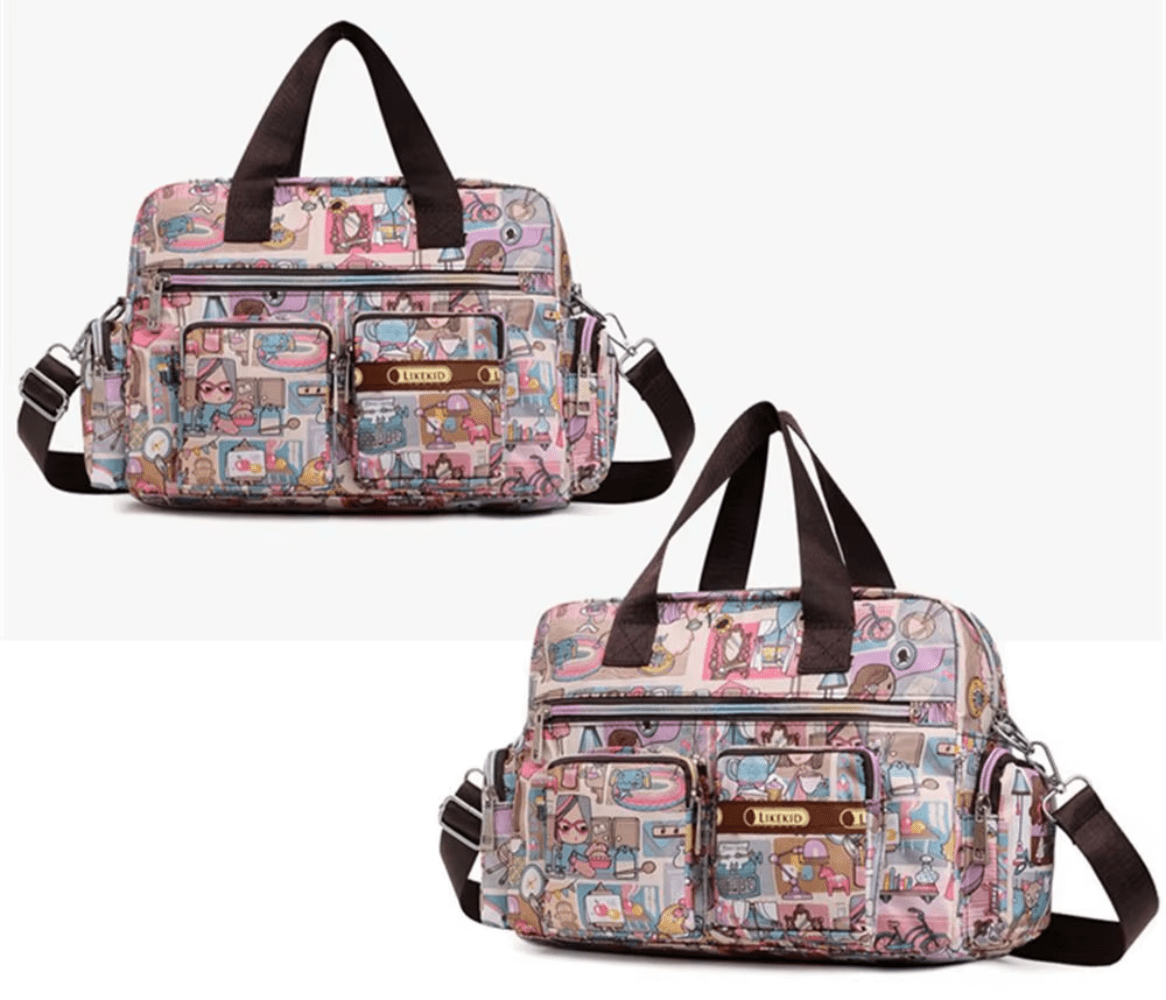 Shoulder Messenger Bag Waterproof Tote Bag - Lily Bloom