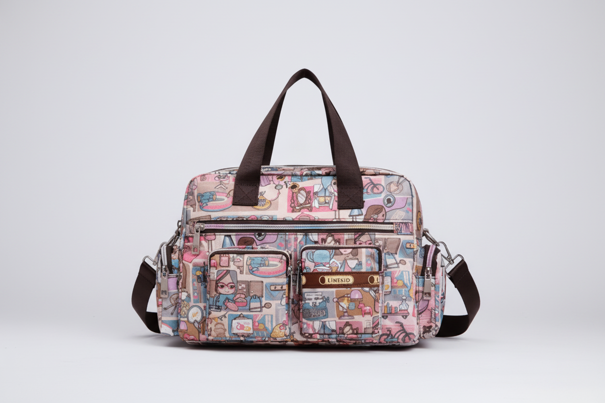 Shoulder Messenger Bag Waterproof Tote Bag - Lily Bloom