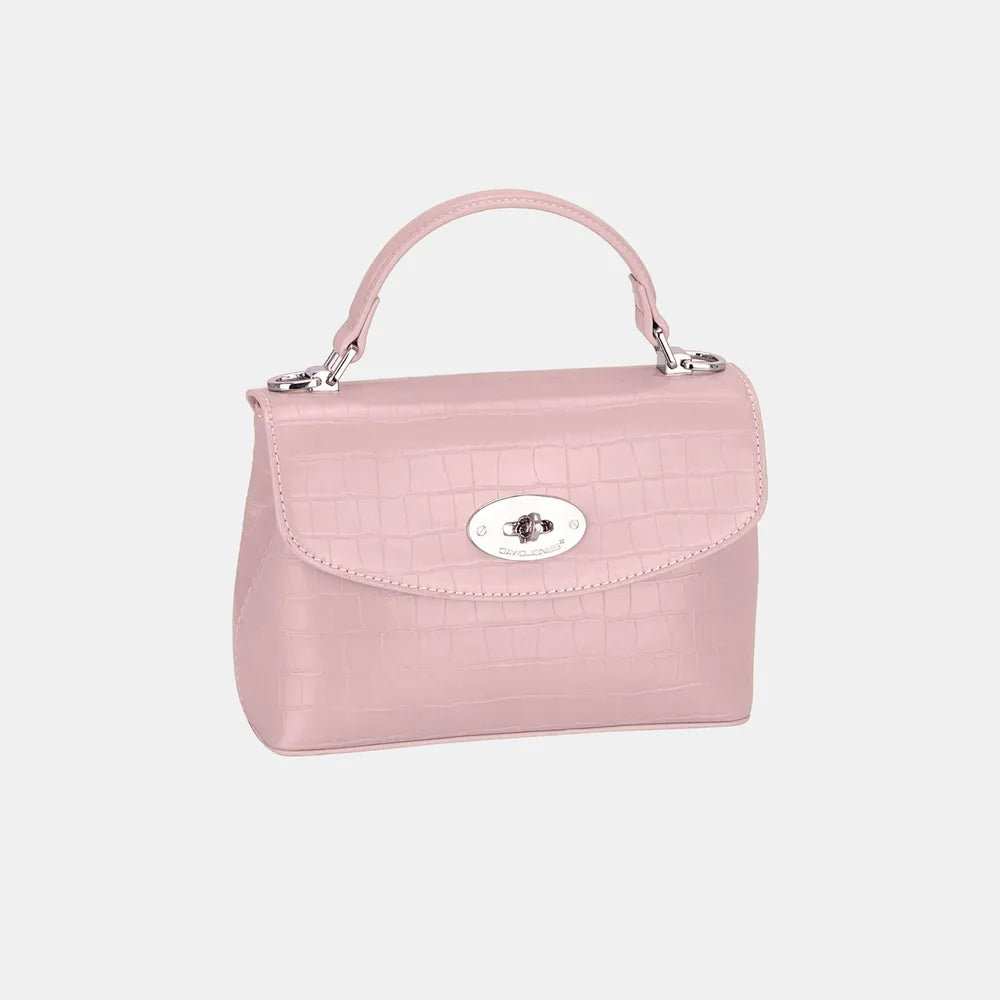 Unique Texture Vegan Leather Handbag - Lily Bloom
