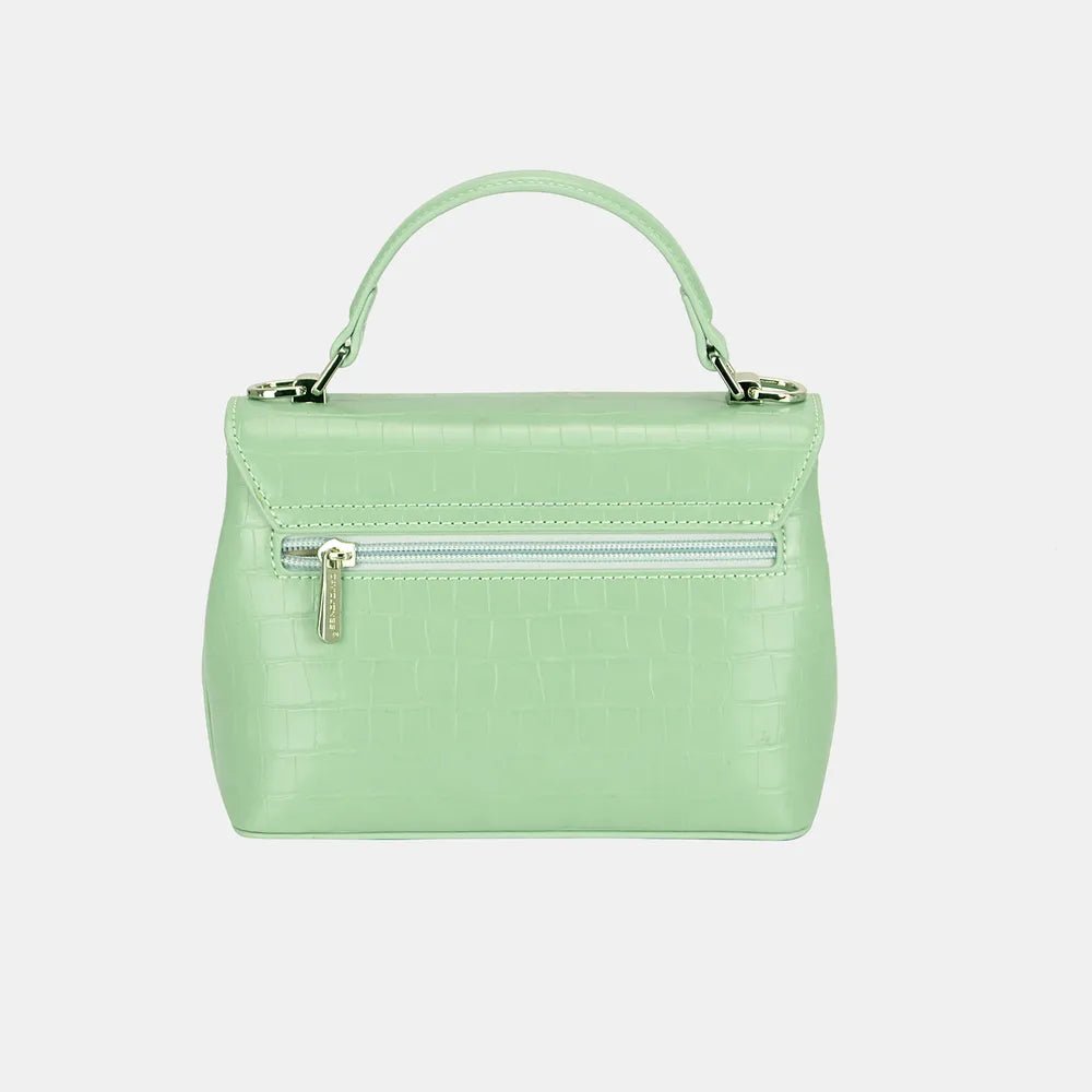 Unique Texture Vegan Leather Handbag - Lily Bloom