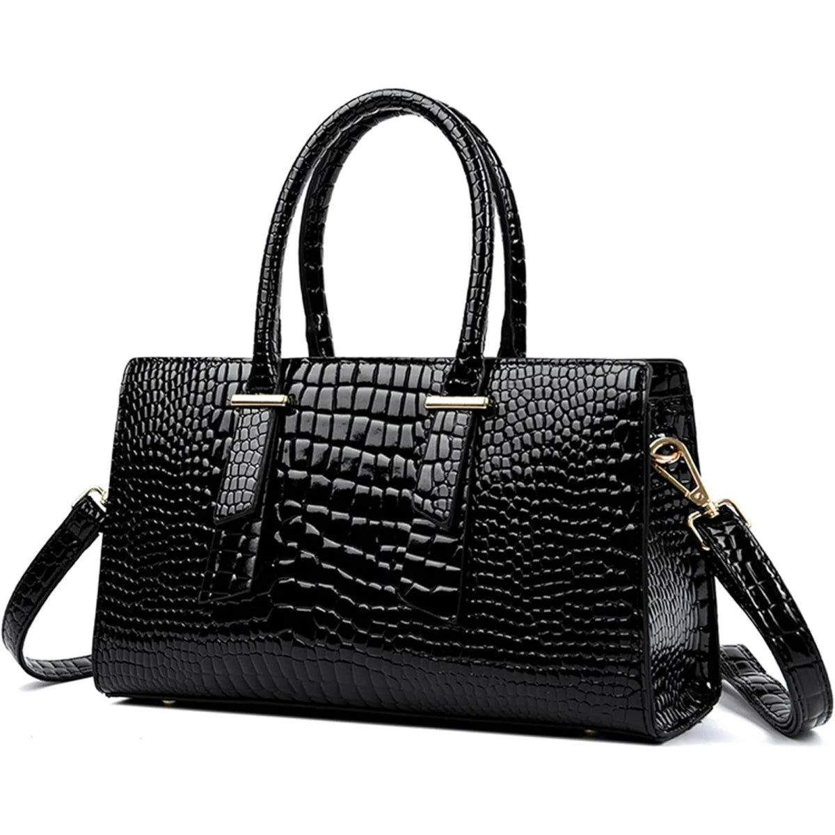 Textured Vegan Leather Handbag - Lily Bloom