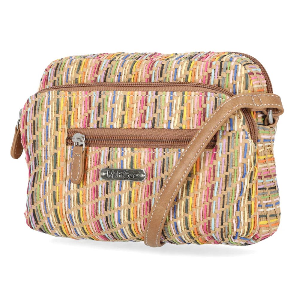 Top zip closure Crossbody Bag - Lily Bloom