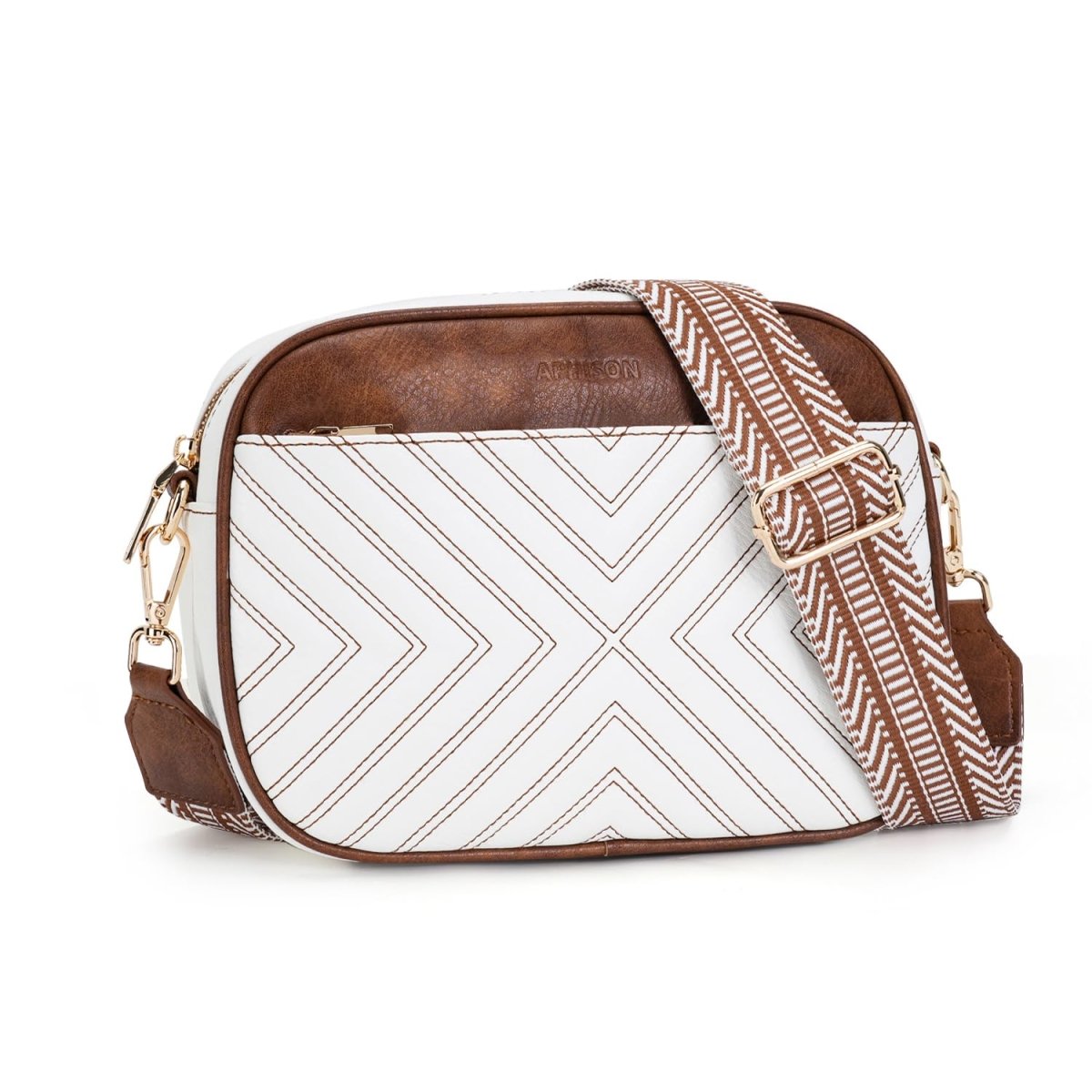 Trendy Vegan Leather Small Crossbody Purse Shoulder Handbag with Adjustable Strap - Lily Bloom