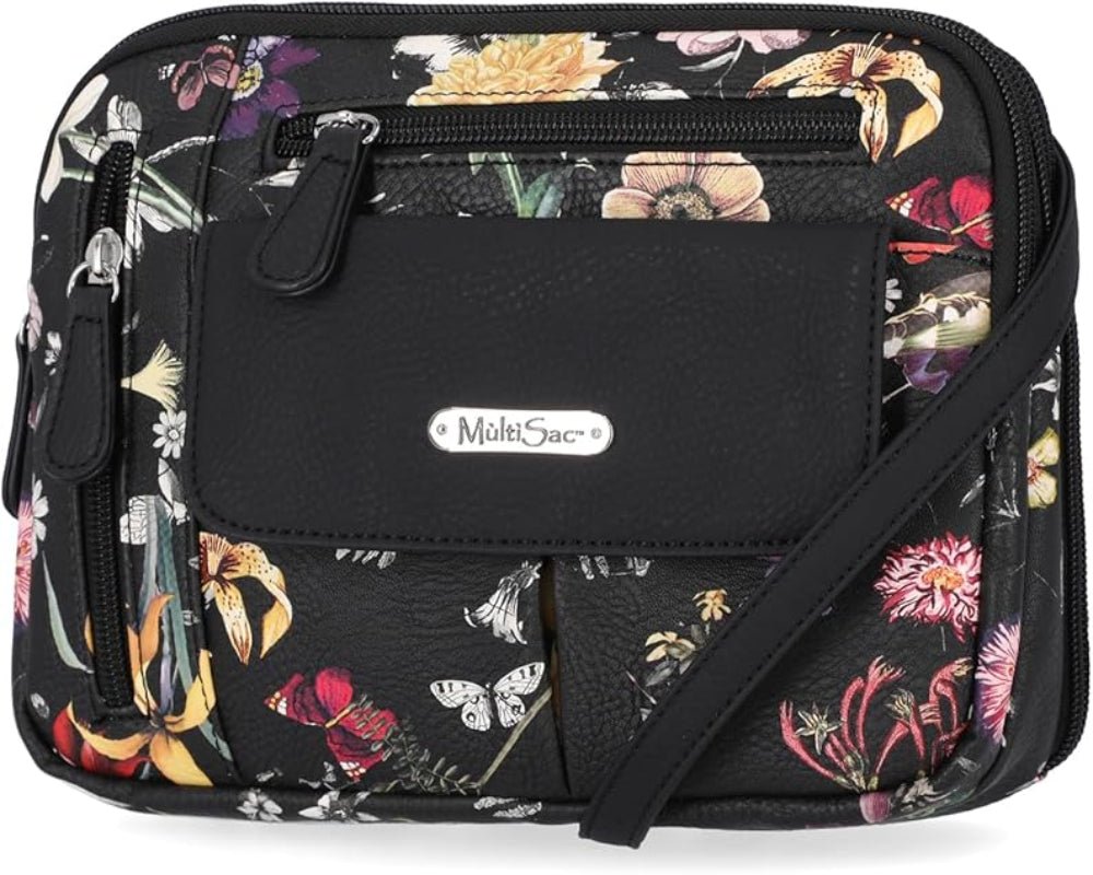 Triple Compartment Crossbody Bag - Lily Bloom