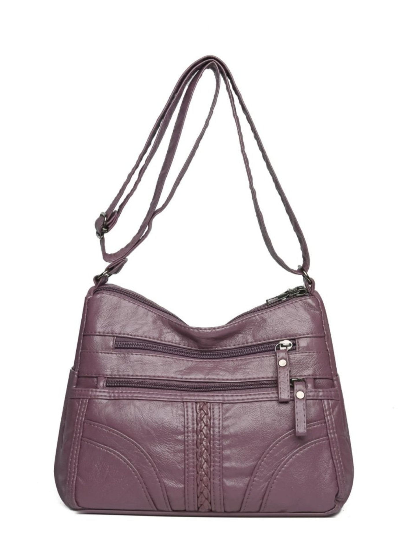 Vegan Leather Adjustable Strap Shoulder Bag - Lily Bloom