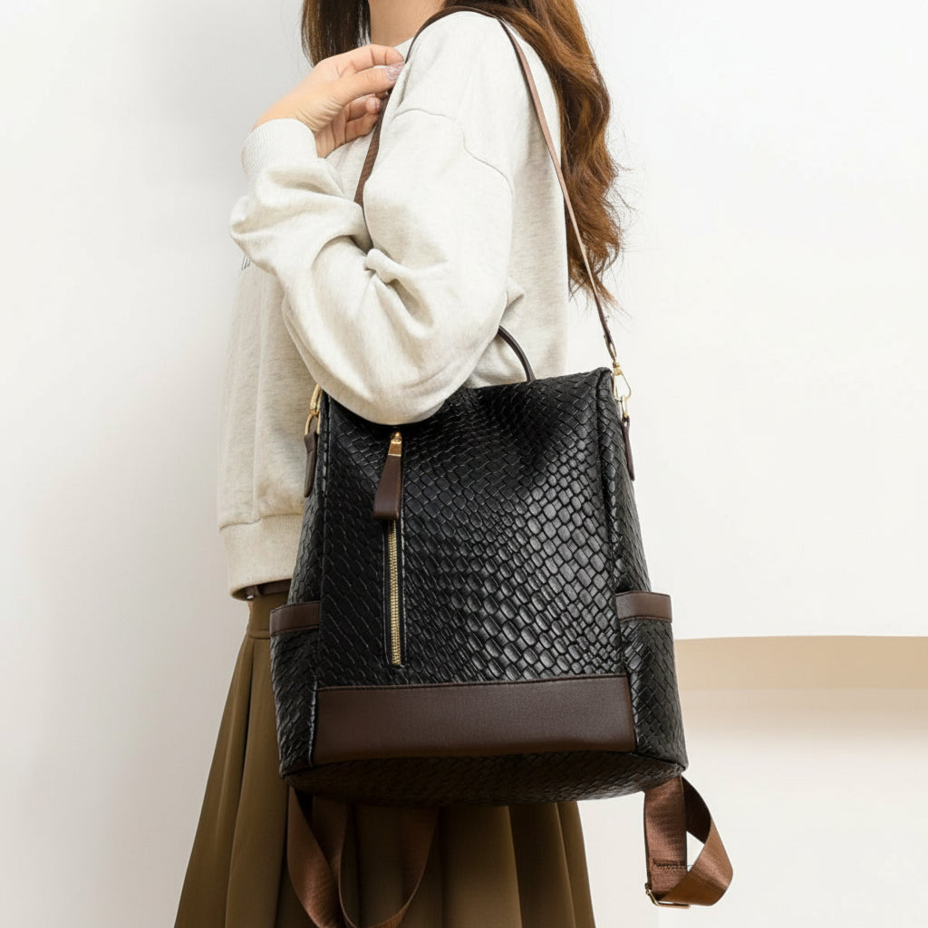 Vegan Leather Backpack Bag
