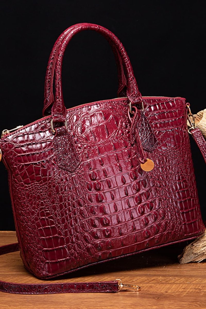 Sturdy Construction Vegan Leather Handbag - Lily Bloom