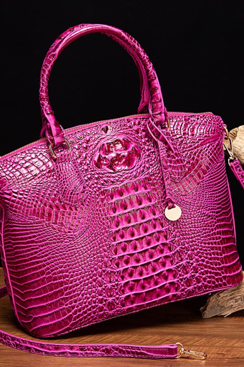 Sturdy Construction Vegan Leather Handbag - Lily Bloom