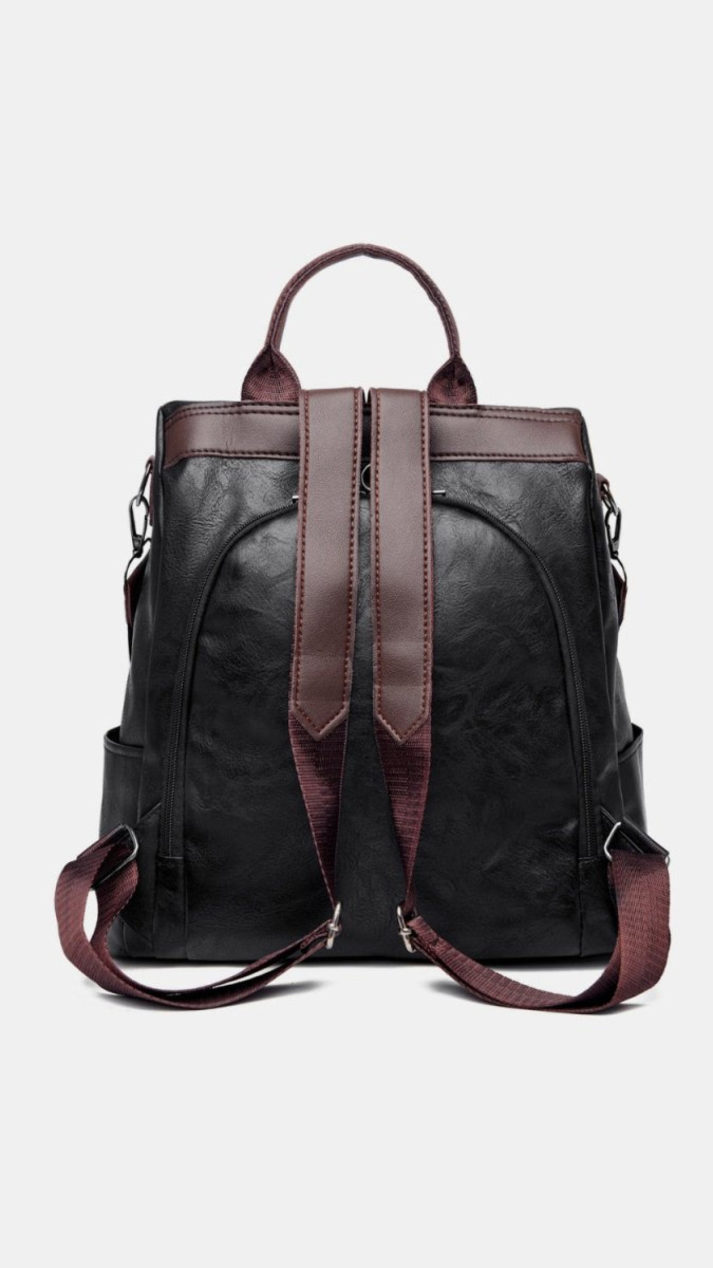 Vegan Leather Large Backpack Bag - Lily Bloom
