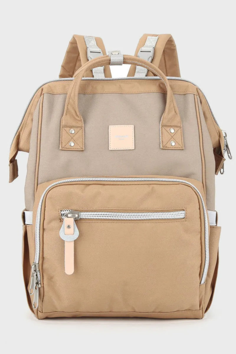 Waterproof Canvas Backpack Bag with Side Pockets - Lily Bloom