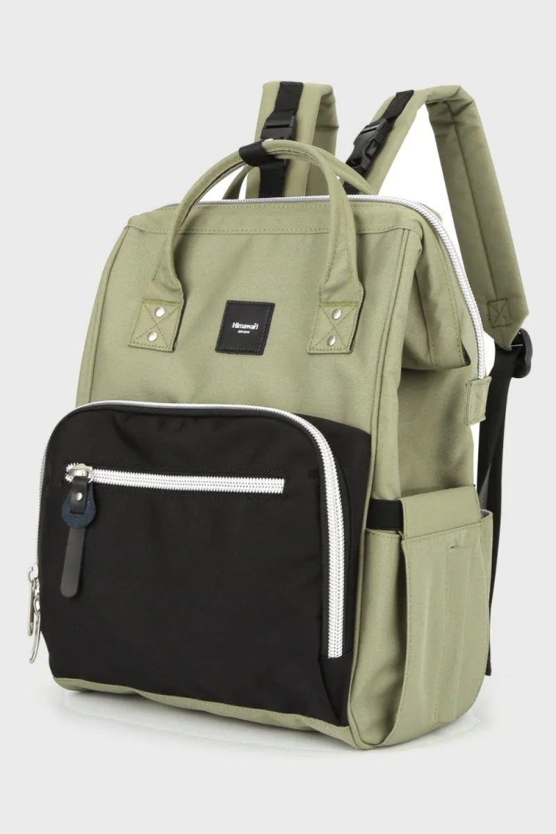 Waterproof Canvas Backpack Bag with Side Pockets - Lily Bloom