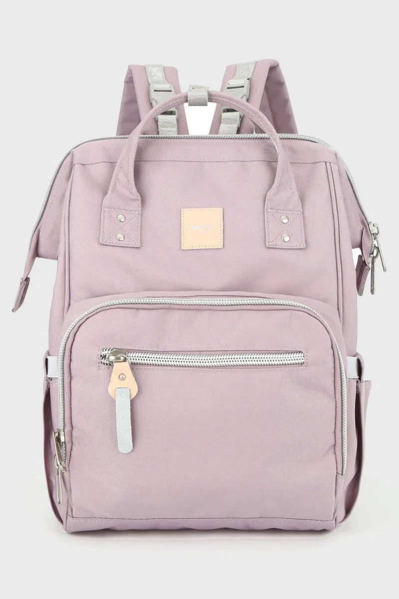 Waterproof Canvas Backpack Bag with Side Pockets - Lily Bloom