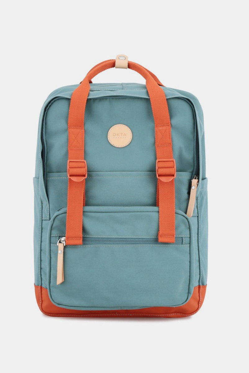 Waterproof Canvas Backpack Side Pockets - Lily Bloom