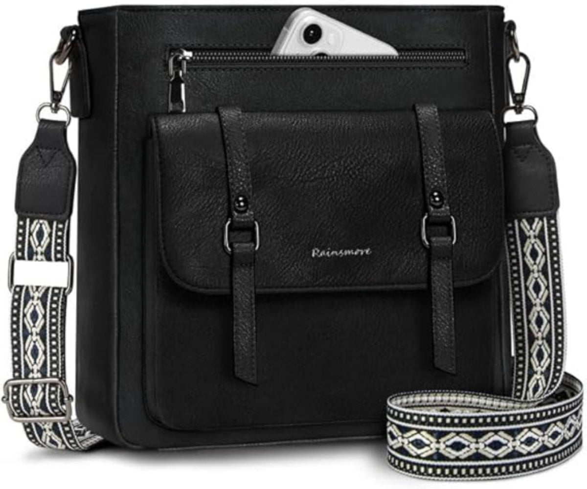 Waterproof Leather Crossbody Lightweight Shoulder Handbag - Lily Bloom