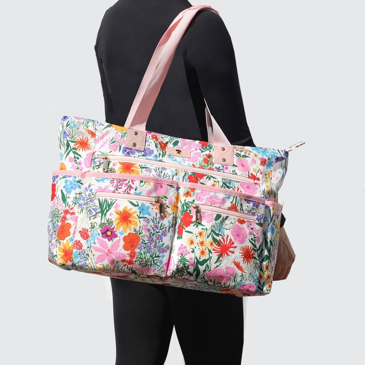 Weekender Bag Carry On Bag Overnight Tote with 13 Pockets - Lily Bloom