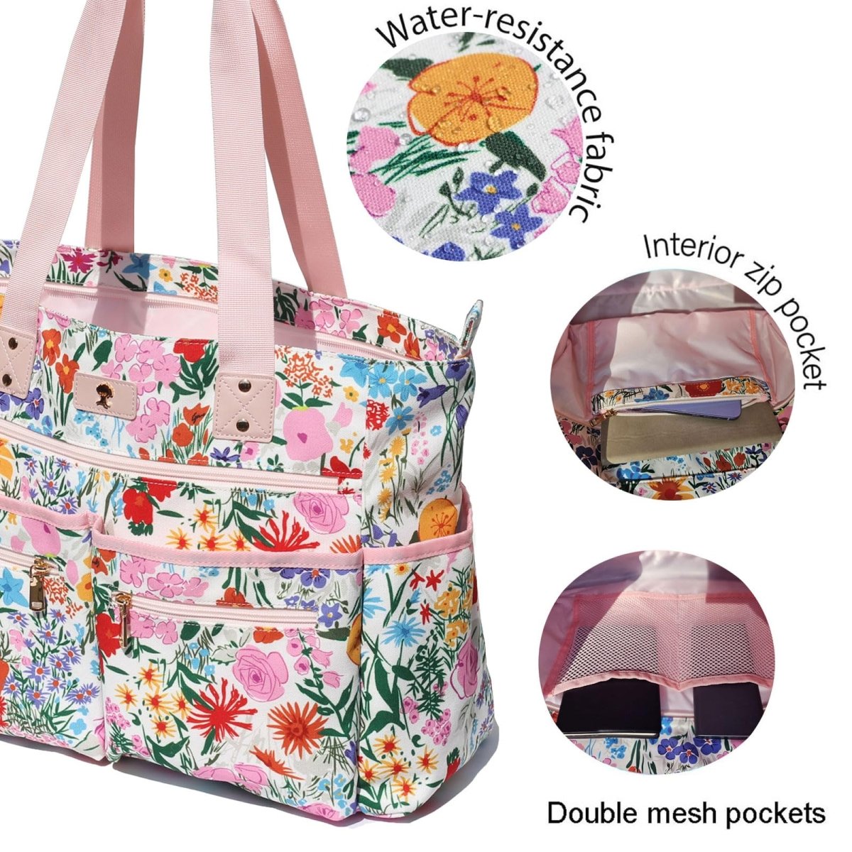 Weekender Bag Carry On Bag Overnight Tote with 13 Pockets - Lily Bloom