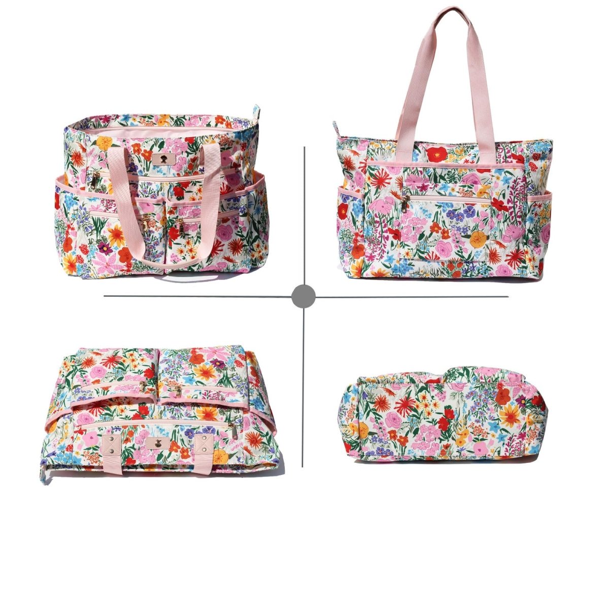 Weekender Bag Carry On Bag Overnight Tote with 13 Pockets - Lily Bloom