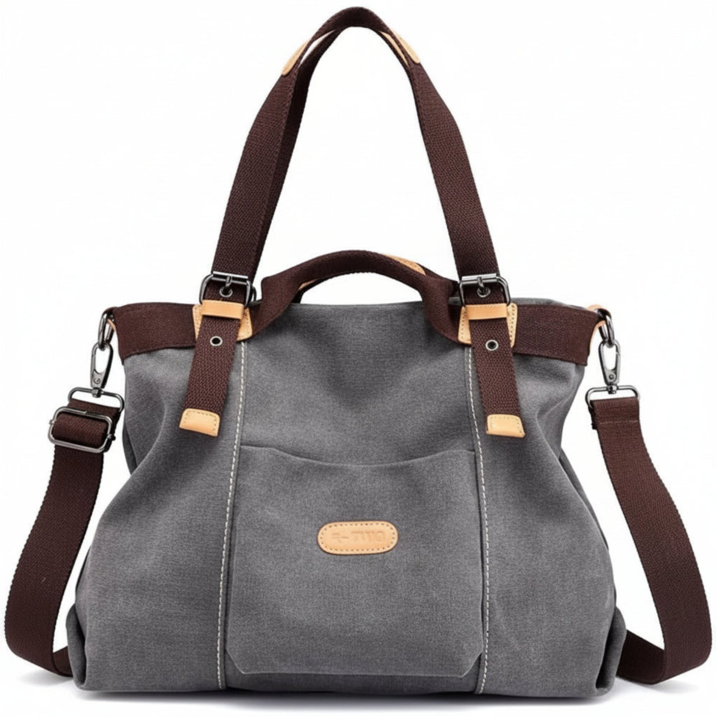 Women Shoulder Hobo Canvas Top Handle Tote Crossbody Handbag - Lily Bloom