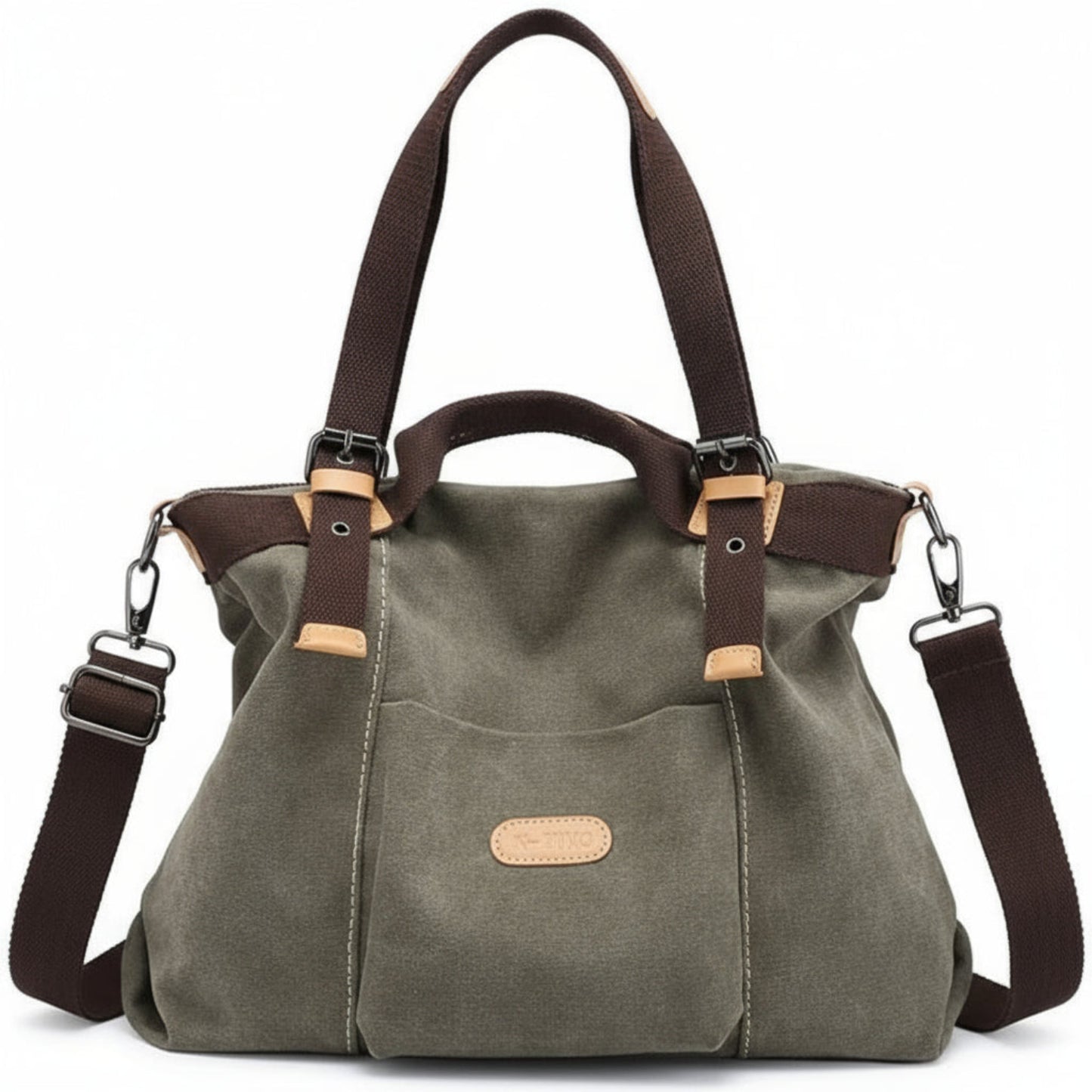 Women Shoulder Hobo Canvas Top Handle Tote Crossbody Handbag - Lily Bloom