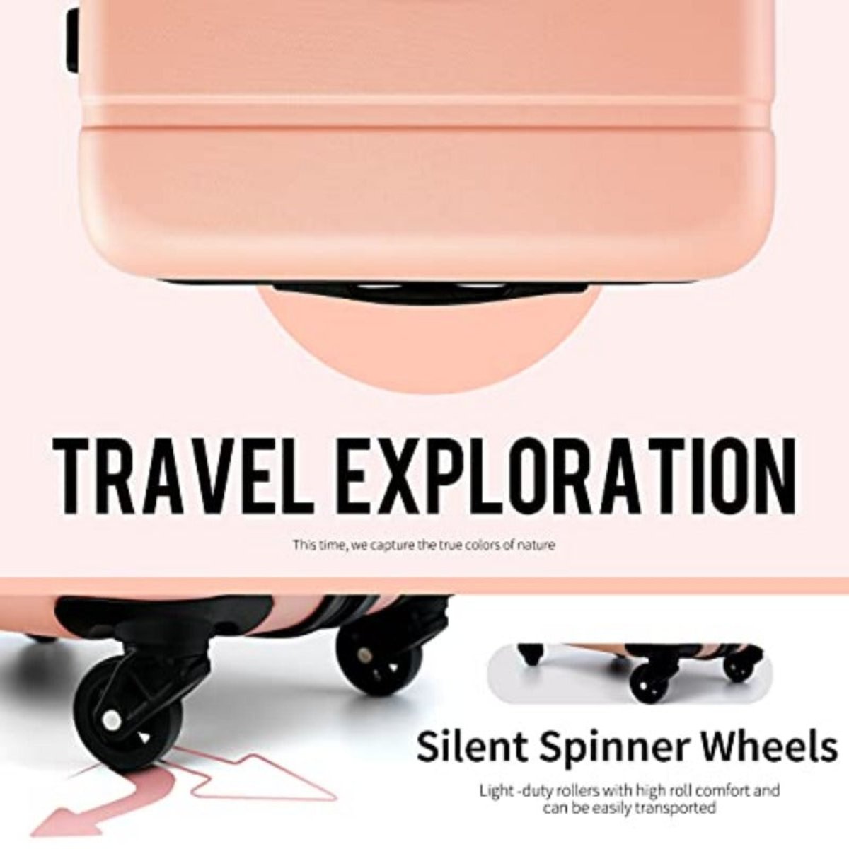 3 Pcs Set Suitcase Hard-shell Spinner Wheels TSA Lock | Lily Bloom