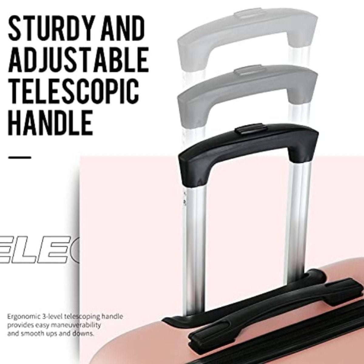 3 Pcs Set Suitcase Hard-shell Spinner Wheels TSA Lock | Lily Bloom