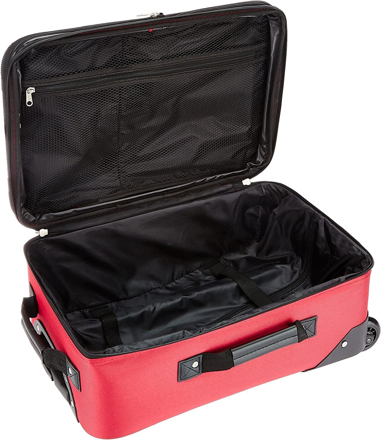 Fashion Soft-side Upright Luggage Set, Red, 2-Piece 14/19 | Lily Bloom