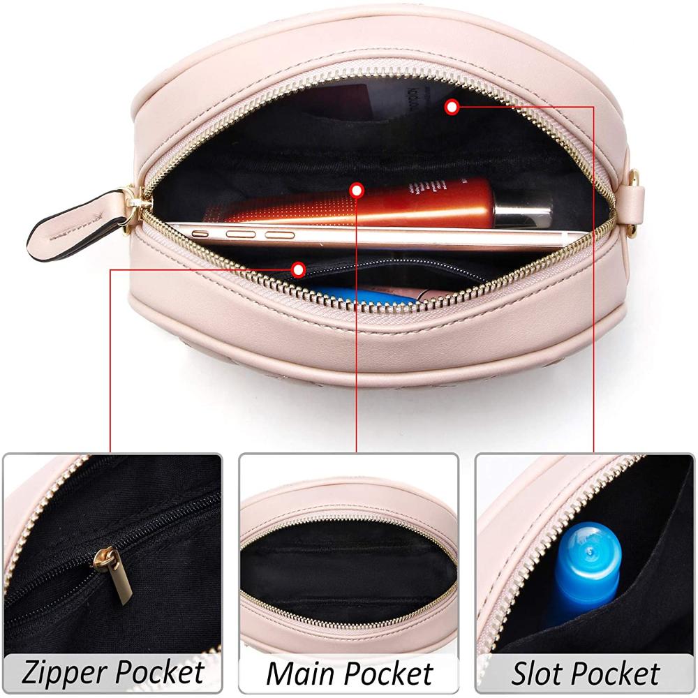 Fashionable Waist Bag Leather Belt Bag Crossbody Tassel Chain- Lily Bloom