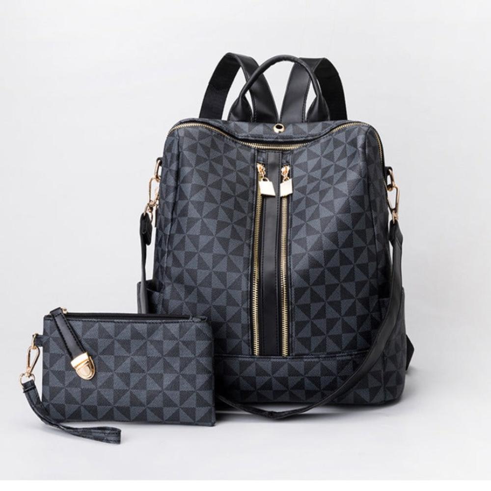 Purse Designer Satchel Leather Travel Anti Theft Shoulder Backpack Set - Lily Bloom Store