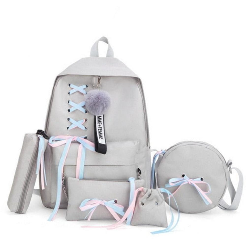 Litthing 4Pcs/set School Backpacks Schoolbag For Teenagers Girls Student Book Bag - Lily Bloom