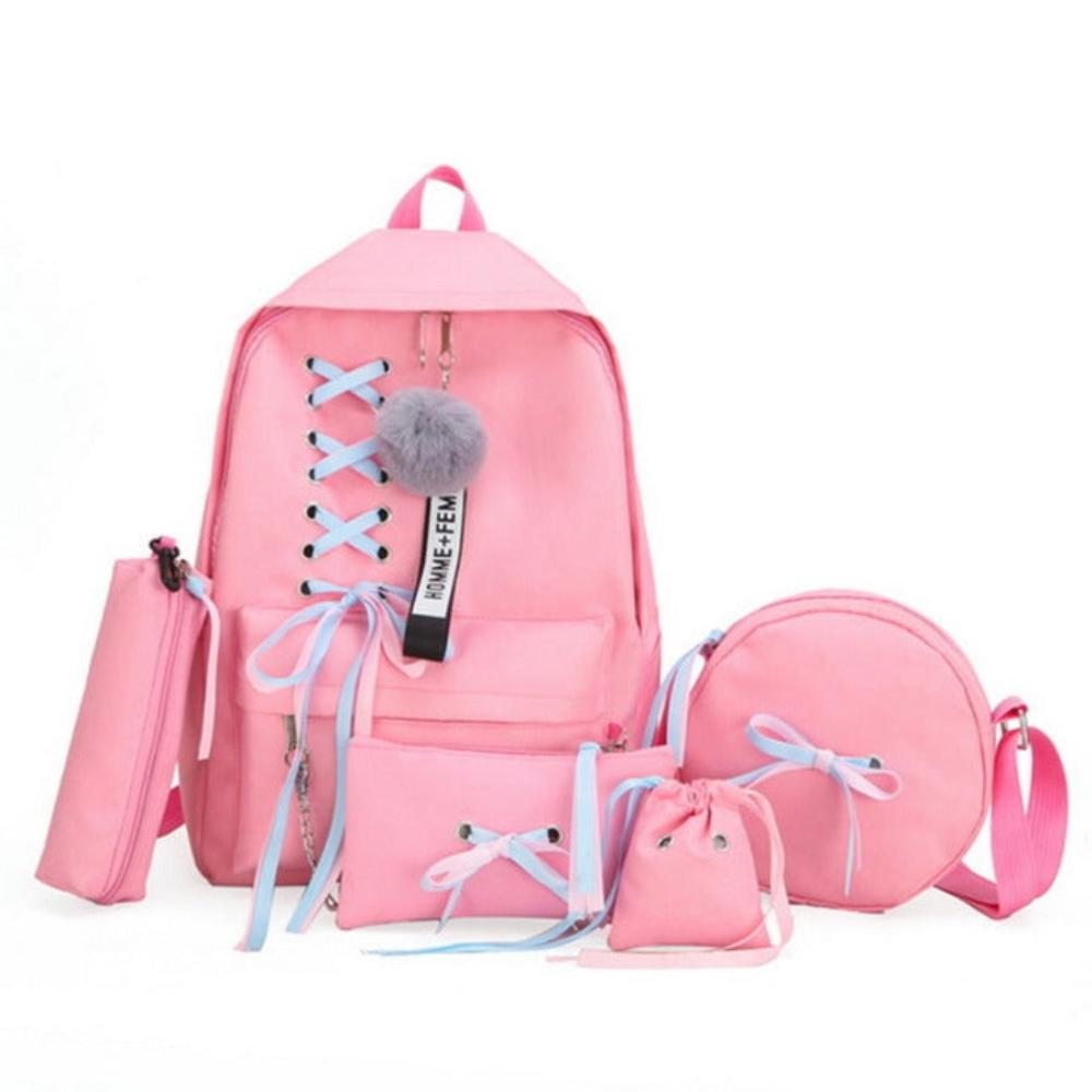 Litthing 4Pcs/set School Backpacks Schoolbag For Teenagers Girls Student Book Bag - Lily Bloom