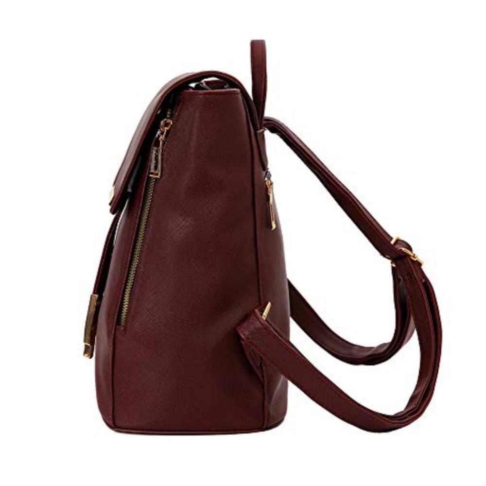 Small Backpack Purse Leather Travel Daypack Fashion Shoulder Bag - Lily Bloom