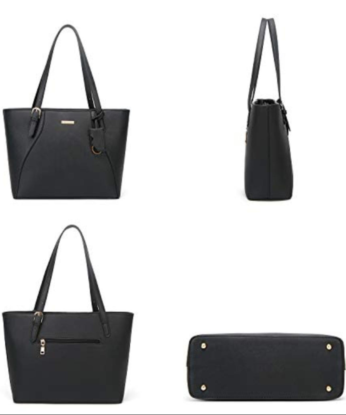 Handbag Tote Bag Shoulder Bag Top Handle Satchel Purse 4 pcs Set - Lily Bloom