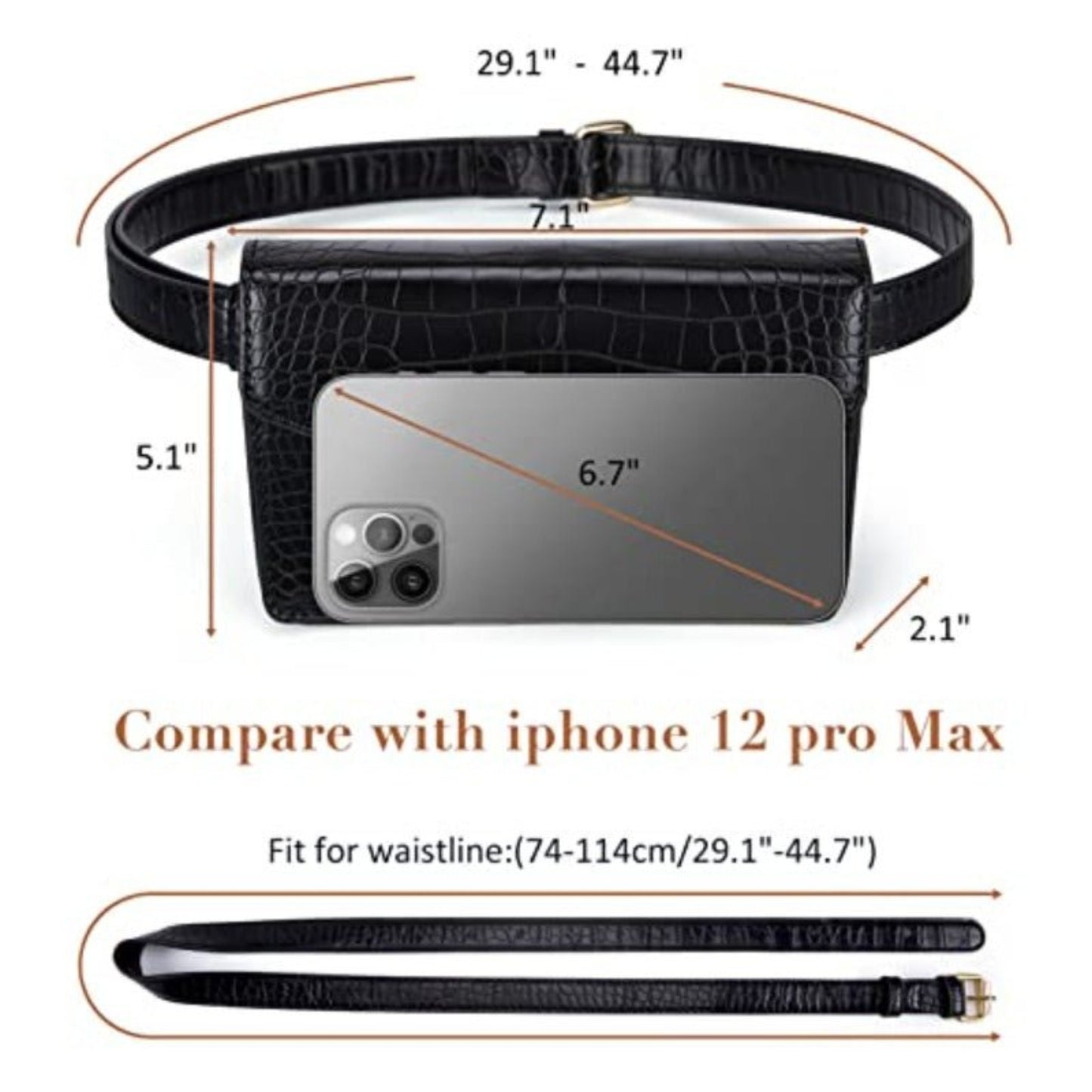 Leather Waist Belt Pouch - Lily Bloom