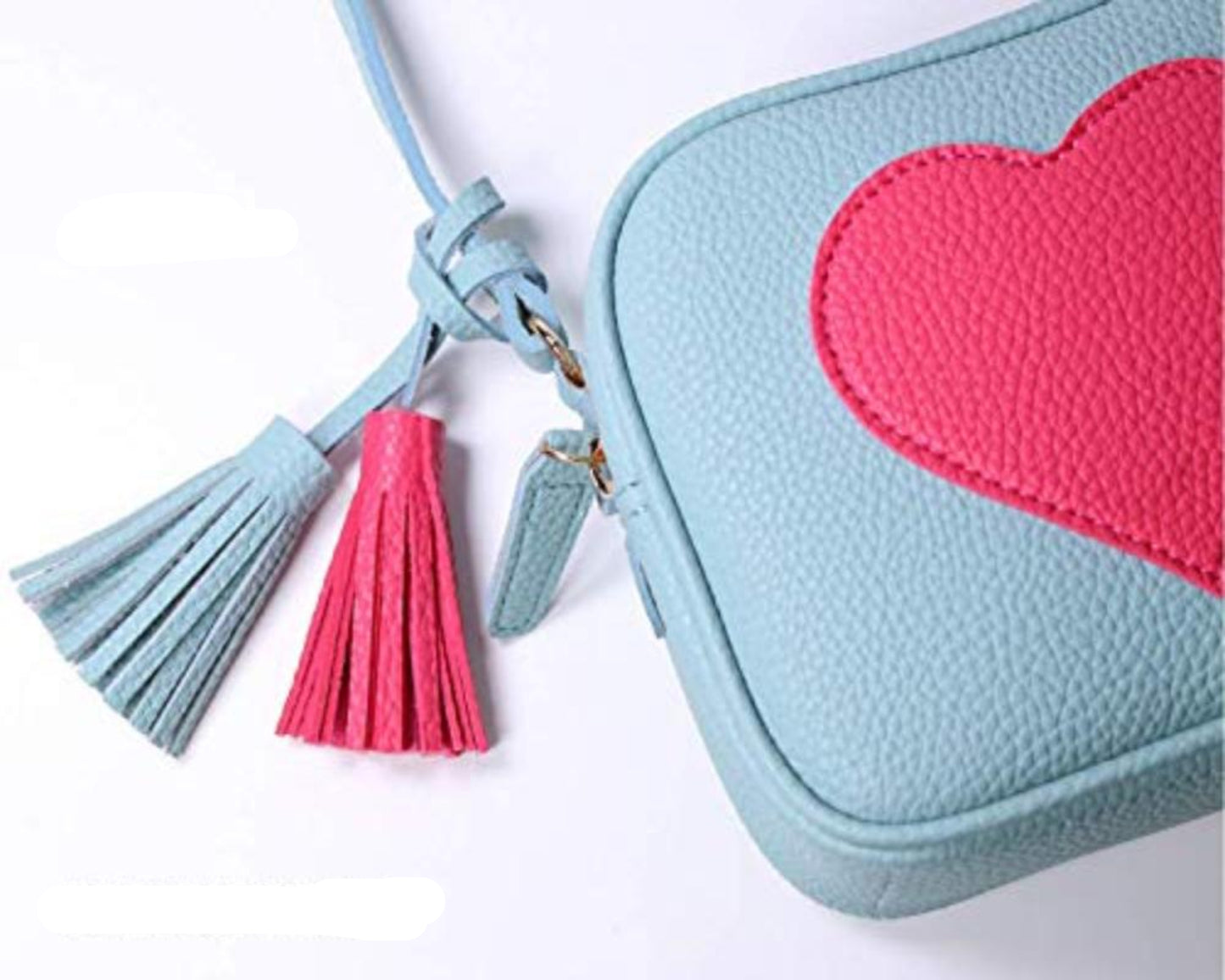 Lightweight Crossbody Leather Tassel Italy Design Purse - Lily Bloom