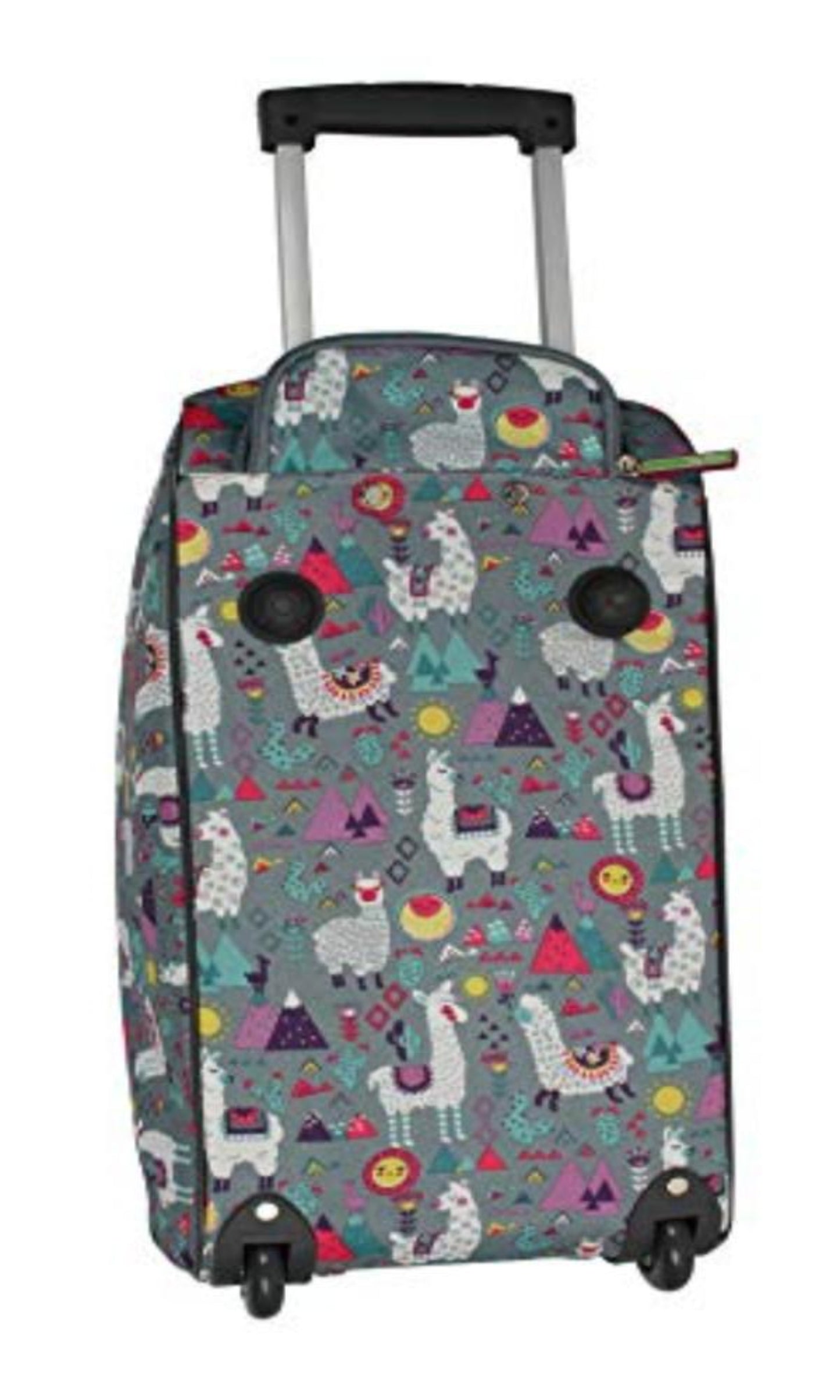 Lily Bloom Luggage Designer Pattern Suitcase Wheeled Duffel Carry On Bag 22 in - Lily Bloom