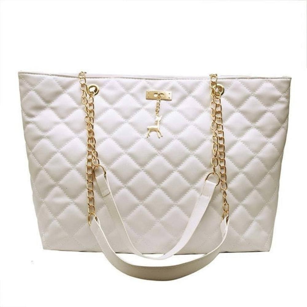 Plaid Designer Chain Diamond Pattern Shoulder Messenger Handbag - Lily Bloom