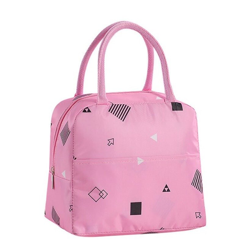 Portable Reusable Cold Insulated Lunch Picnic Travel Handbag - Lily Bloom