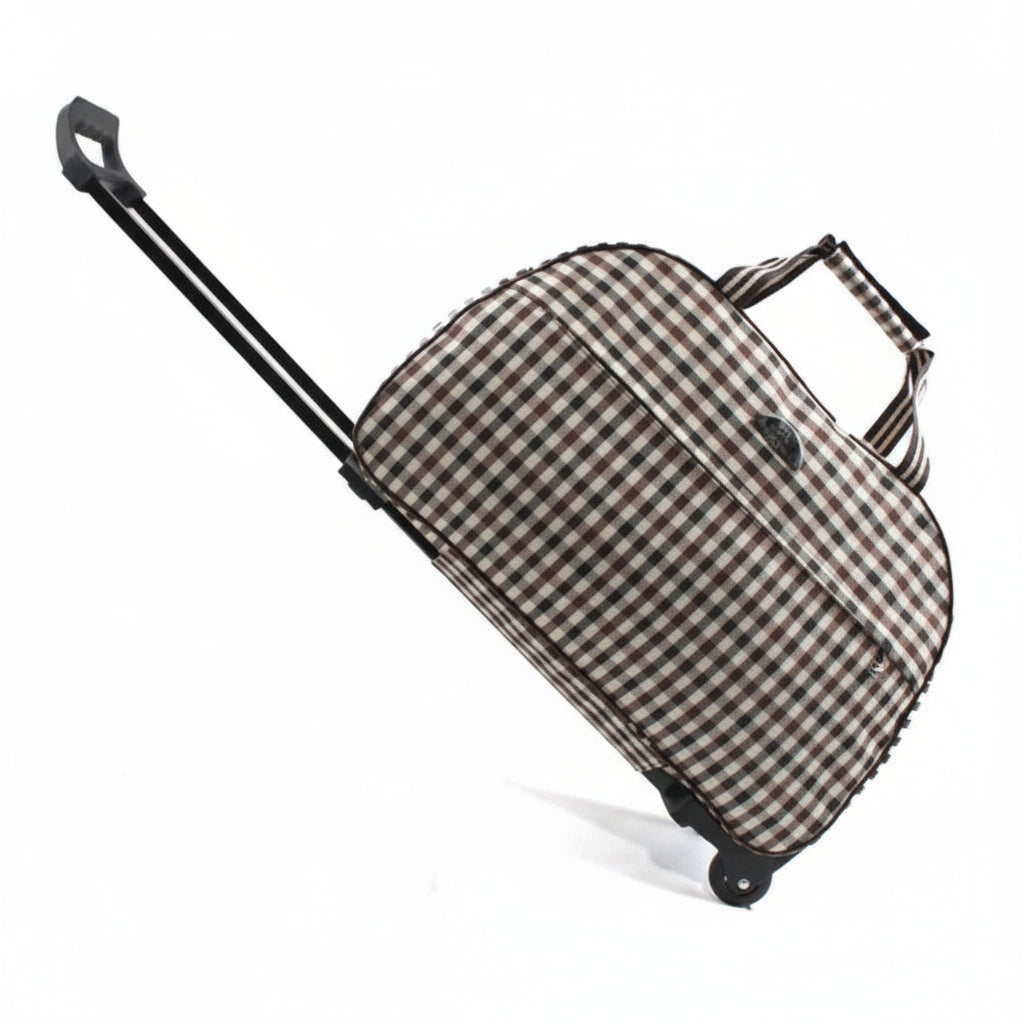 Travel Duffle Trolley Rolling Suitcase Carry On Luggage Bag - Lily Bloom